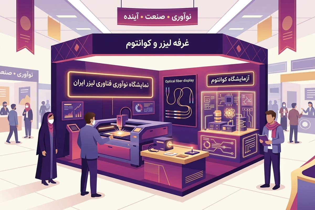 غرفه در نمایشگاه لیزر، فوتونیک و کوانتوم تهران
